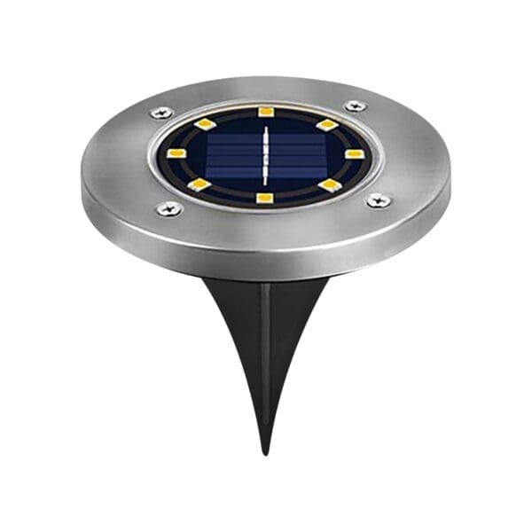 ESPIGA SOLAR LED KORPASS INOX 1W 3 UNIDADES LUZ FRIA