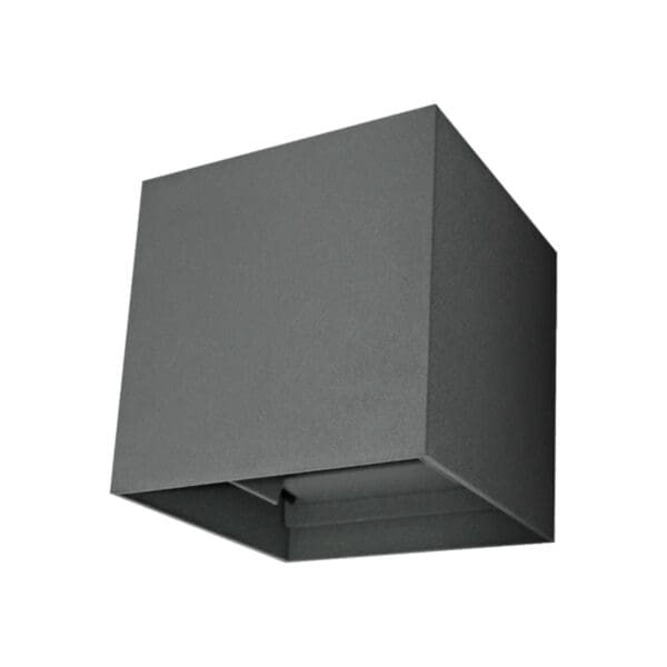 APLIQUE LED LUXE EXTERIOR IP54 MATEL CUBO 6W FRIA