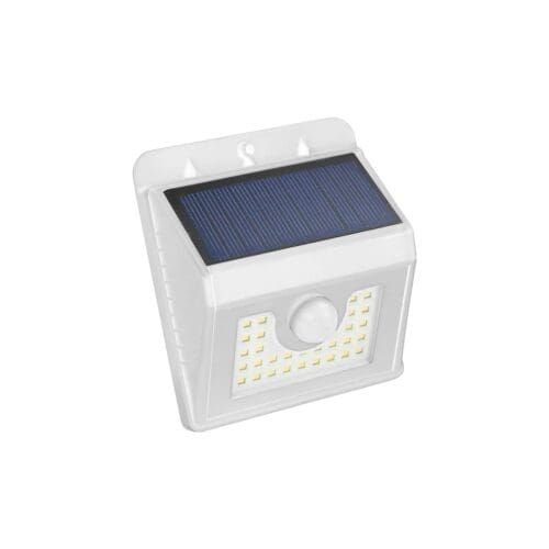 APLIQUE 30 LEDS KORPASS SOLAR SENSOR BRANCO 4W