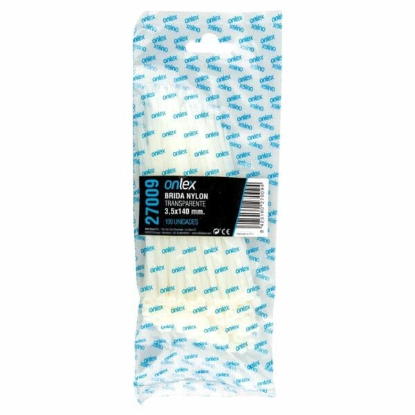 BRAÇADEIRA NYLON ONLEX TRANSPARENTE 3,5x140MM (100 UNIDADES) - Image 2