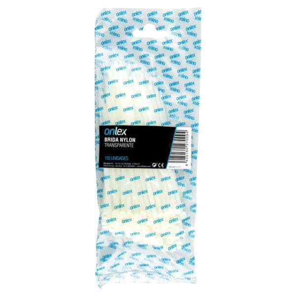 BRAÇADEIRA NYLON ONLEX TRANSPARENTE 7,5x540MM (100 UNIDADES) - Image 2