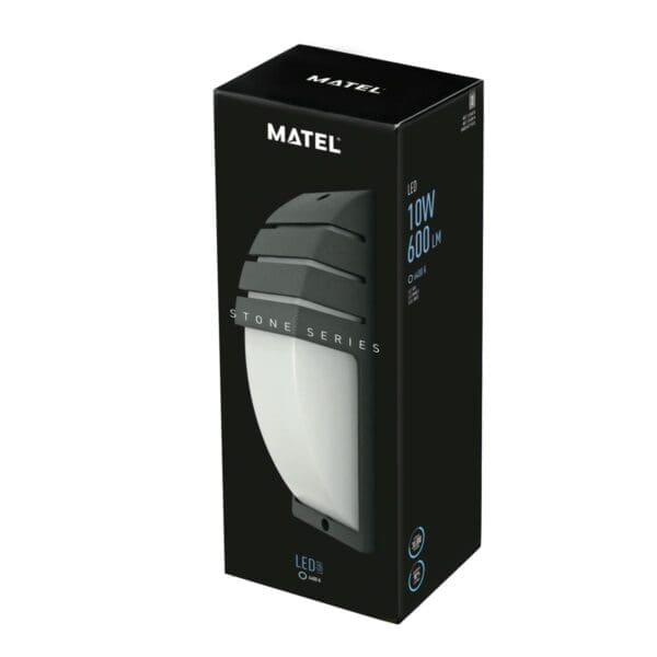 APLIQUE LED LUXE EXTERIOR IP54 MATEL VERTICAL 10W FRIA - Image 2