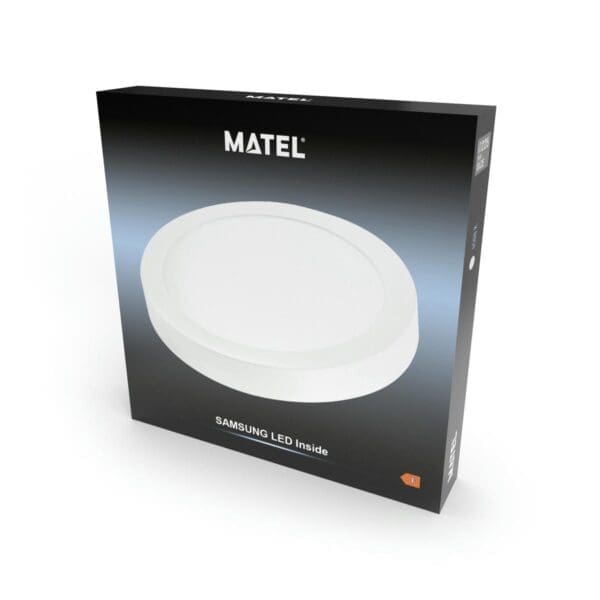 DOWNLIGHT LED MATEL REDONDO BRANCO SUPERFÍCIE 18W CHIP SAMSUNG LUZ FRIA - Image 2