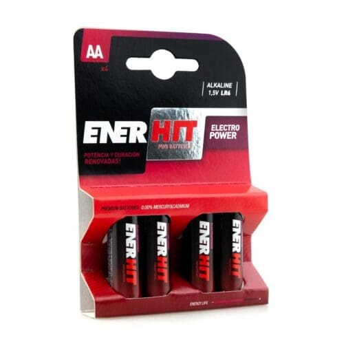 PILHA ALCALINA ENERHIT LR06/AA BLISTER 4 UNIDADES