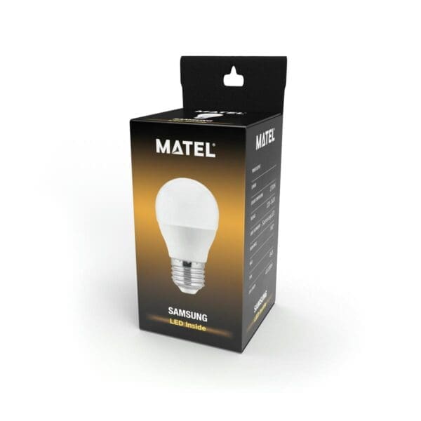 LÂMPADA LED ESFÉRICA MATEL SAMSUNG E27 8W QUENTE - Image 2