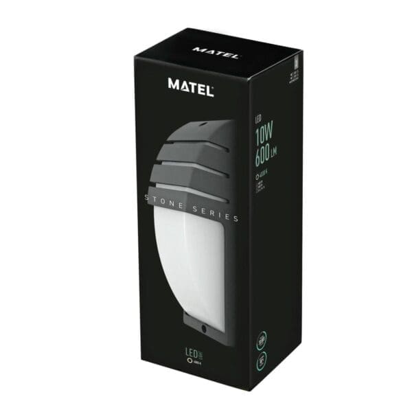 APLIQUE LED LUXE EXTERIOR IP54 MATEL VERTICAL 10W NEUTRA - Image 2