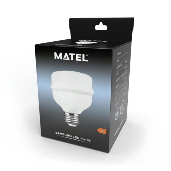 LÂMPADA LED INDUSTRIAL MATEL CHIP SAMSUNG E27 20W FRIA - Image 2
