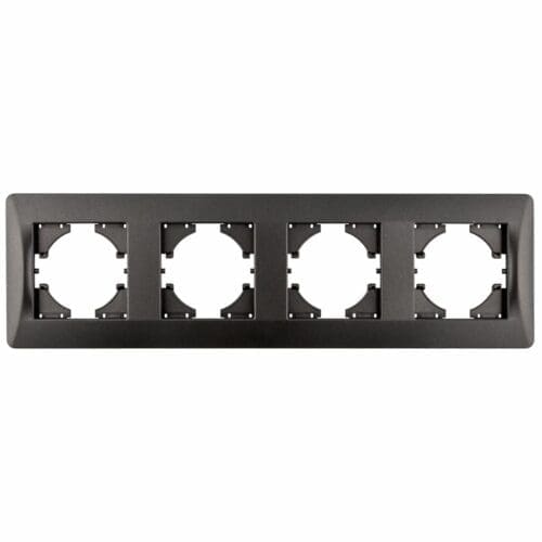 S-EMBUTIR MOLDURA GRAFITE HORIZONTAL 4 ELEMENTOS ONLEX