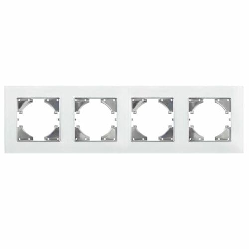 S-EMBUTIR MOLDURA CRISTAL BRANCO ONLEX 4 ELEMENTOS