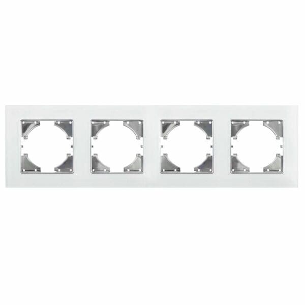 S-EMBUTIR MOLDURA CRISTAL BRANCO ONLEX 4 ELEMENTOS