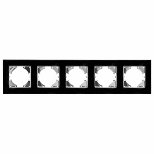 S-EMBUTIR MOLDURA CRISTAL PRETO ONLEX 5 ELEMENTOS