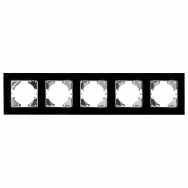 S-EMBUTIR MOLDURA CRISTAL PRETO ONLEX 5 ELEMENTOS