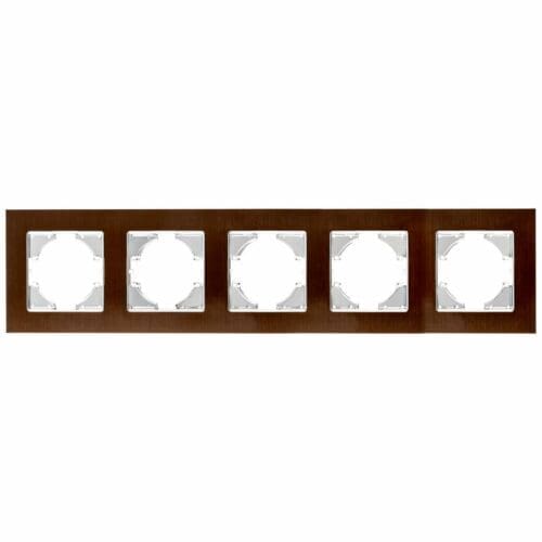 S-EMBUTIR MOLDURA ALUMÍNIO MARROM ONLEX 5 ELEMENTOS HORIZONTAL