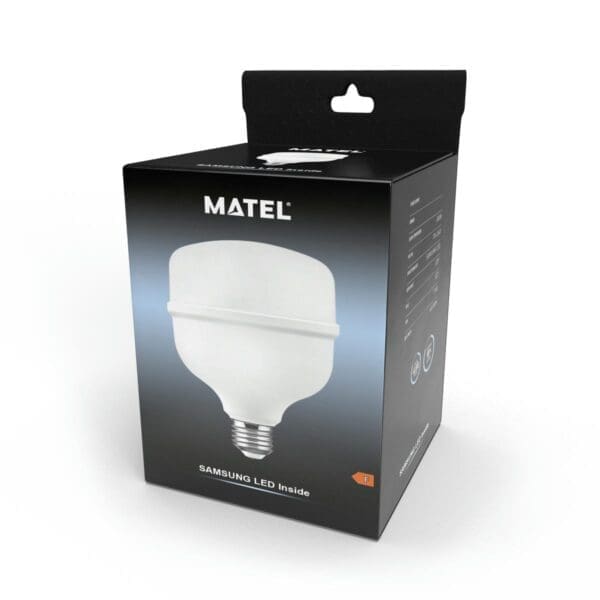 LÂMPADA LED INDUSTRIAL MATEL CHIP SAMSUNG E27 30W FRIA - Image 2