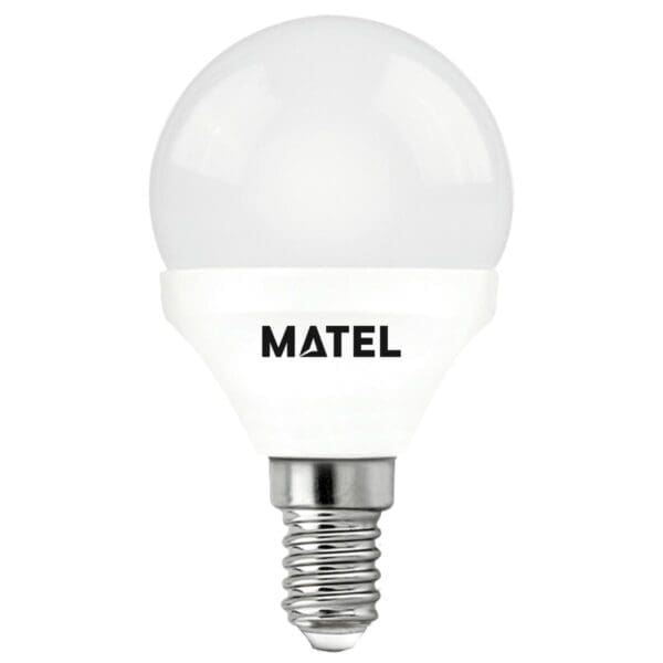 LÂMPADA LED ESFÉRICA MATEL E14 7W NEUTRA (3 UNIDADES)