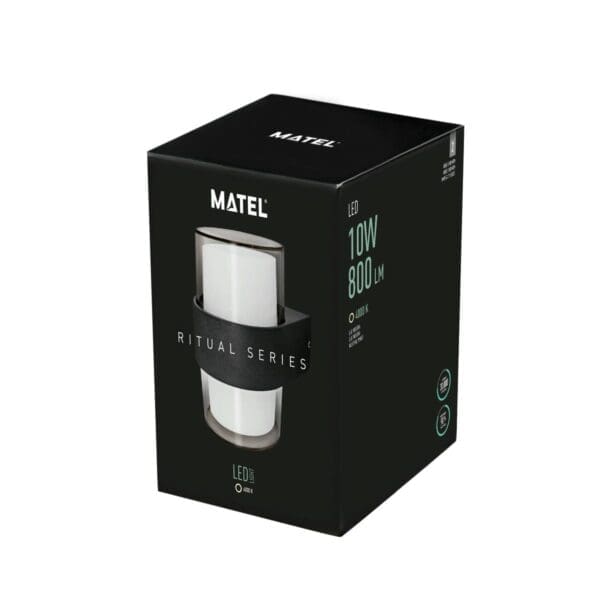APLIQUE LED LUXE EXTERIOR IP54 MATEL REDONDO 10W NEUTRA - Image 2