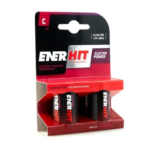 PILHA ALCALINA ENERHIT LR14-C BLISTER 2 UNIDADES