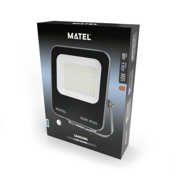 PROJETOR LED ALUMÍNIO MATEL CHIP SAMSUNG SENSOR 50W FRIA - Image 2