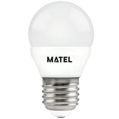 LÂMPADA LED ESFÉRICA MATEL E27W FRIO (3 UNIDADES)