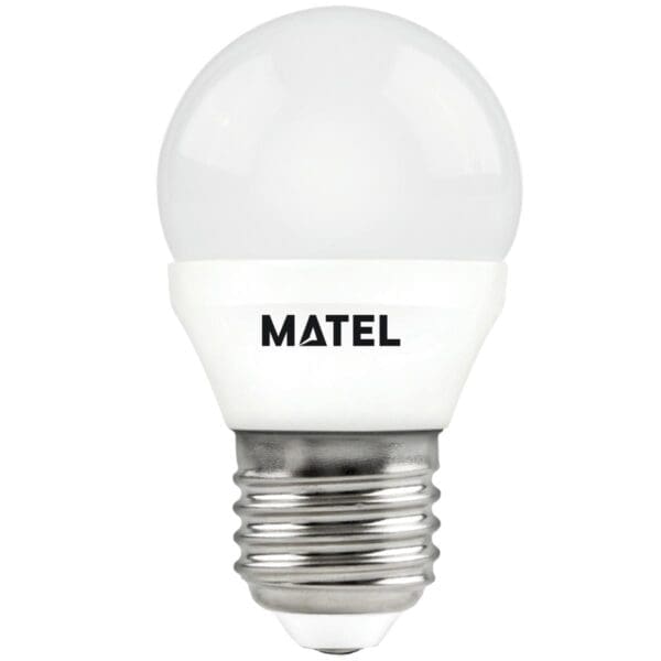 LÂMPADA LED ESFÉRICA MATEL E27W FRIO (3 UNIDADES)