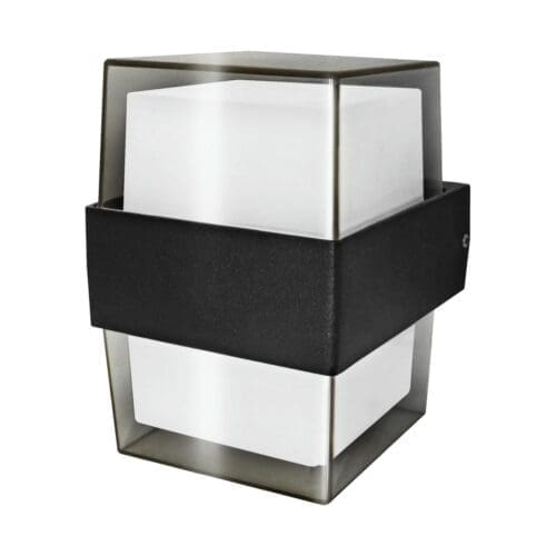 APLIQUE LED LUXE EXTERIOR IP54 MATEL QUADRADO 10W FRIA