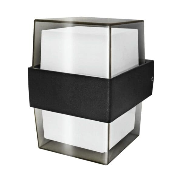 APLIQUE LED LUXE EXTERIOR IP54 MATEL QUADRADO 10W FRIA