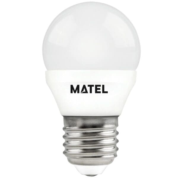 LÂMPADA LED ESFÉRICA MATEL E27 7W NEUTRA (3 UNIDADES)