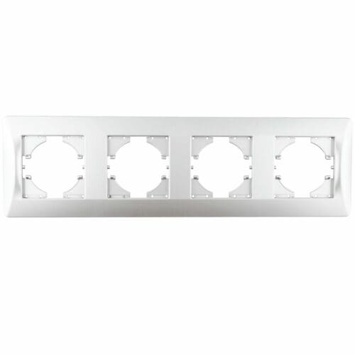 S-EMBUTIR MOLDURA TITÂNIO HORIZONTAL 4 ELEMENTOS ONLEX