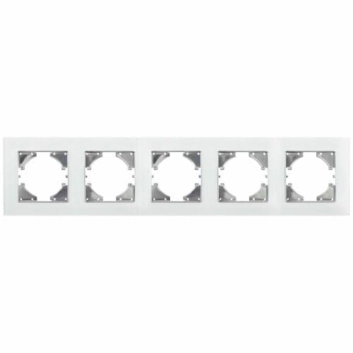 S-EMBUTIR MOLDURA CRISTAL BRANCO ONLEX 5 ELEMENTOS