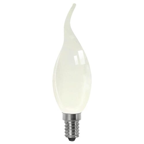LÂMPADA LED CHAMA FILAMENTO MATEL C37 E14 4W FRIA OPAL