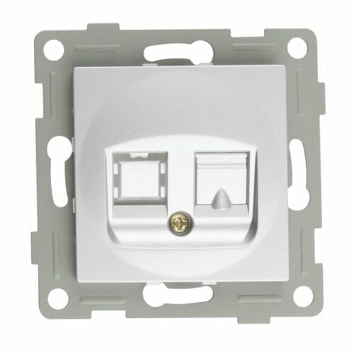 S-EMBUTIR BASE RJ 45 TITÂNIO ONLEX