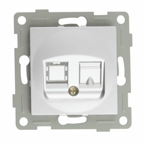 S-EMBUTIR BASE RJ 45 TITÂNIO ONLEX