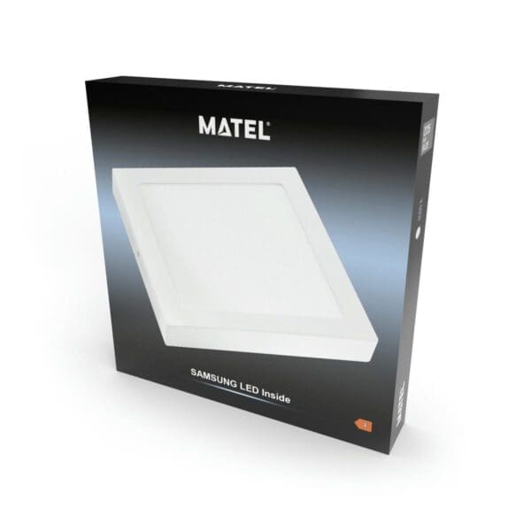 DOWNLIGHT LED MATEL QUADRADO BRANCO SUPERFÍCIE 18W CHIP SAMSUNG LUZ FRIA - Image 2