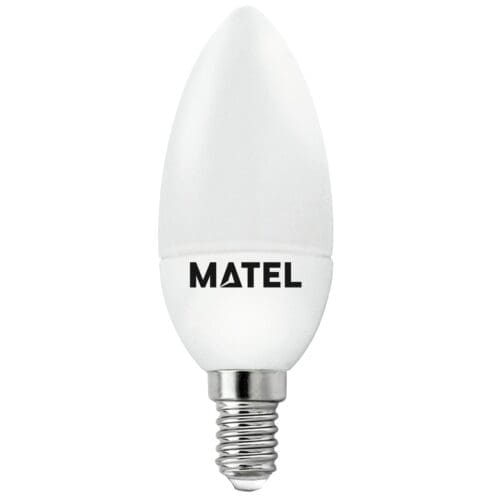 LÂMPADA LED VELA MATEL E14 7W QUENTE (3 UNIDADES)