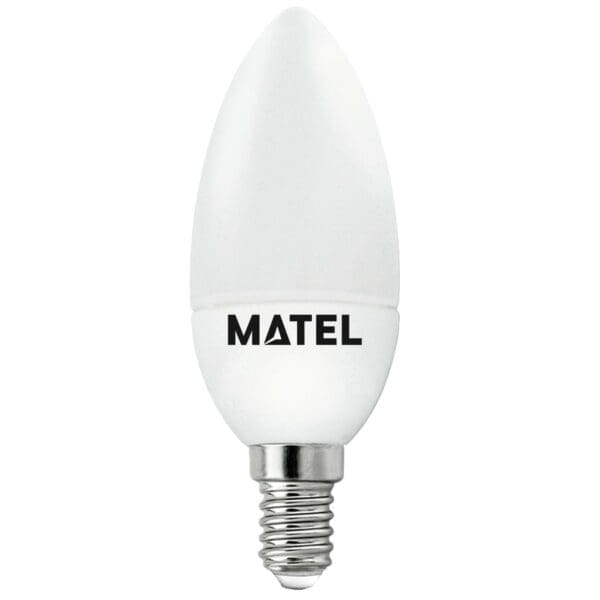 LÂMPADA LED VELA MATEL E14 7W QUENTE (3 UNIDADES)