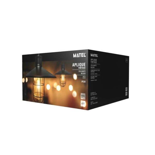 APLIQUE VINTAGE PENDENTE E-27 MATEL 300x260MM - Image 2