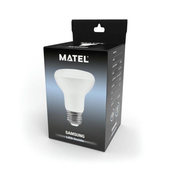 LÂMPADA LED REFLETORA MATEL CHIP SAMSUNG E27 R90 14W FRIA - Image 2