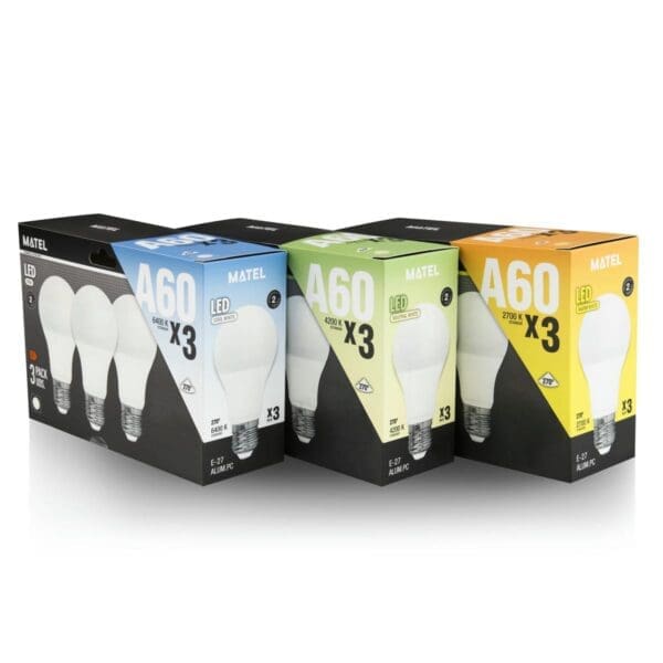 LÂMPADA LED PADRÃO MATEL E27 15W FRIO (3 UNIDADES) - Image 2