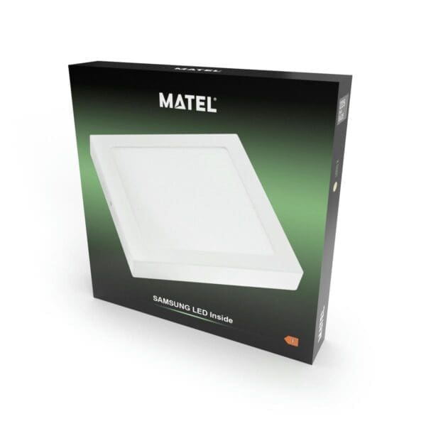 DOWNLIGHT LED MATEL QUADRADO BRANCO SUPERFÍCIE 18W CHIP SAMSUNG LUZ NEUTRA - Image 2