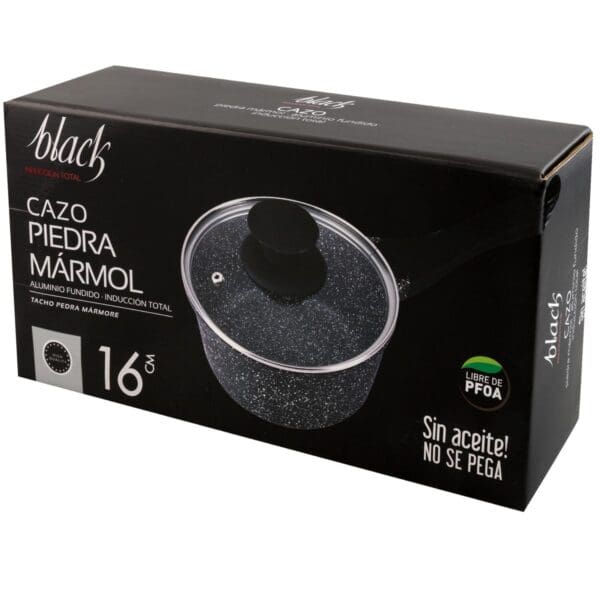 CAÇAROLA ALUMÍNIO FUNDIDO PEDRA BLACK 16CM - Image 2