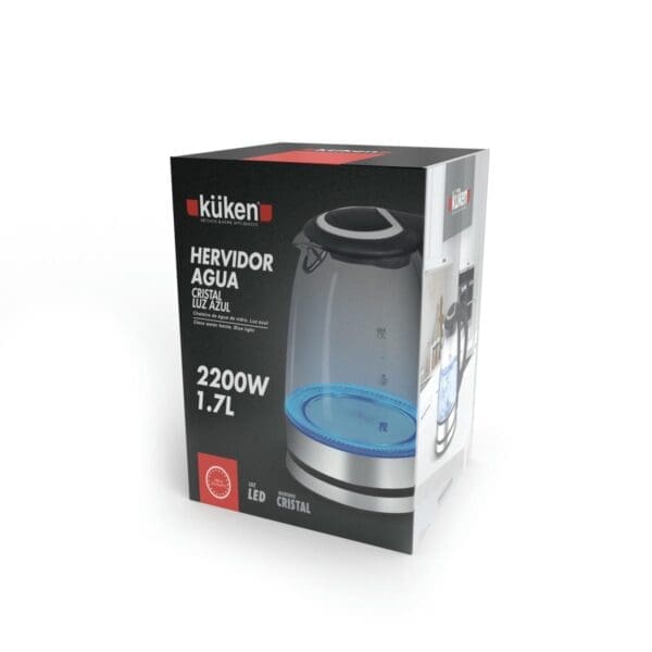 CHALEIRA ELÉTRICA VIDRO 2200W 1.7L KÜKEN - Image 2