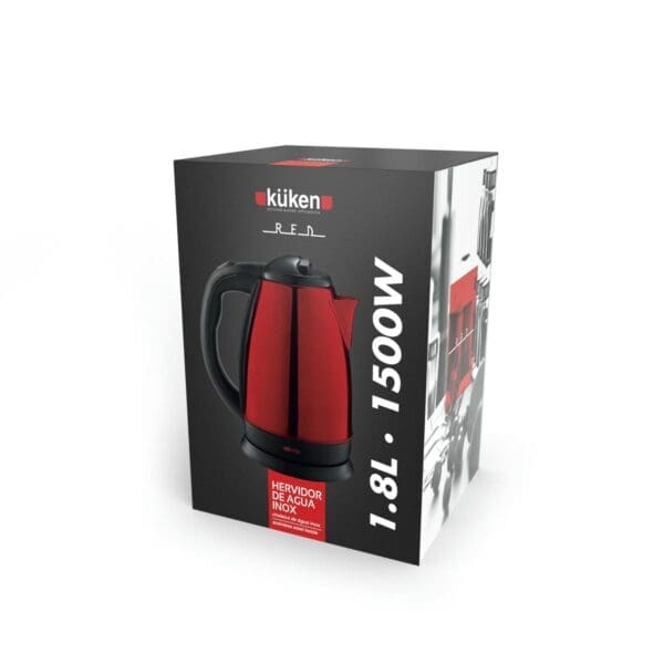 CHALEIRA ELÉTRICA 1500W VERMELHA KÜKEN 1.8L - Image 2