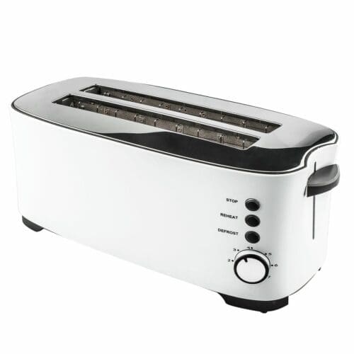 TORRADEIRA BRANCA 2 RANHURAS 1350W GRANDE KÜKEN