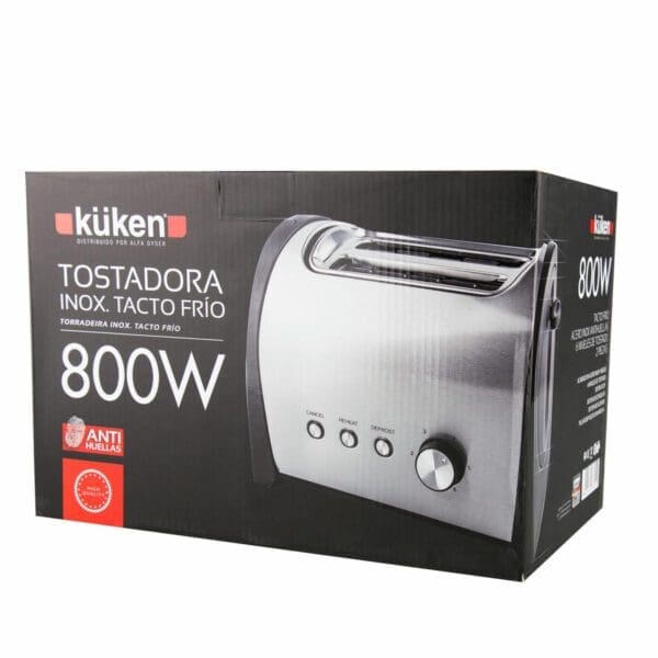 TORRADEIRA INOX 2 RANHURAS 800W KÜKEN - Image 2