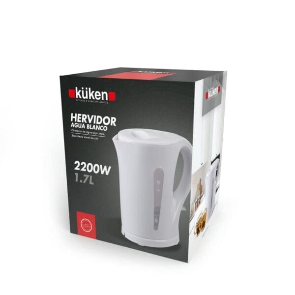 CHALEIRA ELÉTRICA BRANCA 2200W 1.7L KÜKEN - Image 2