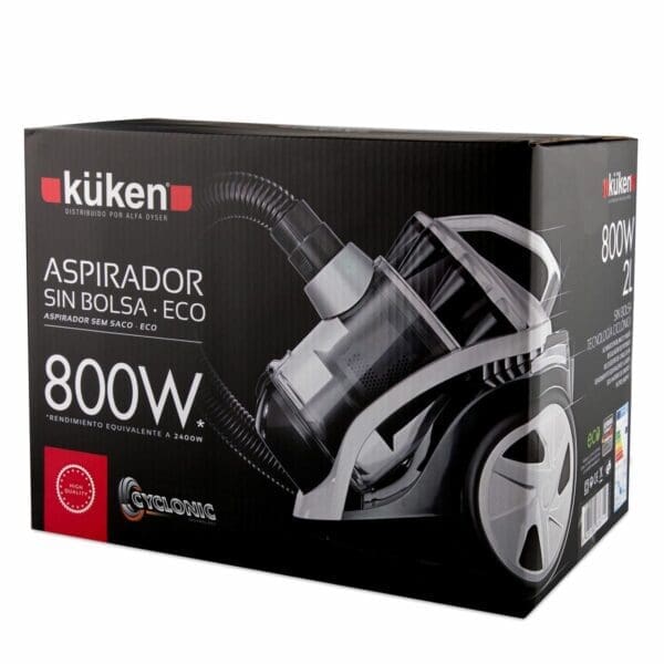ASPIRADOR SEM SACO 800W (2400W) BRANCO KÜKEN - Image 2