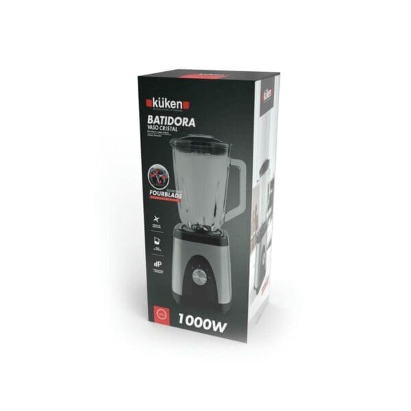 LIQUIDIFICADORA COM COPO DE VIDRO 1.5L 1000W KÜKEN - Image 2