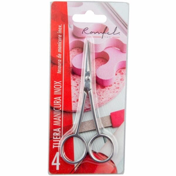 TESOURA DE MANICURE ROMFEL INOX 4" - Image 2