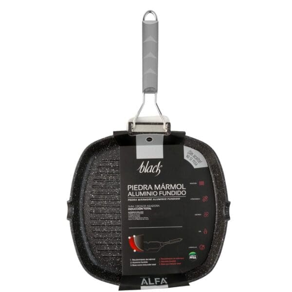 GRILL DE PEDRA COM CABO DOBRÁVEL SUPREME RISCADO 24CM - Image 2