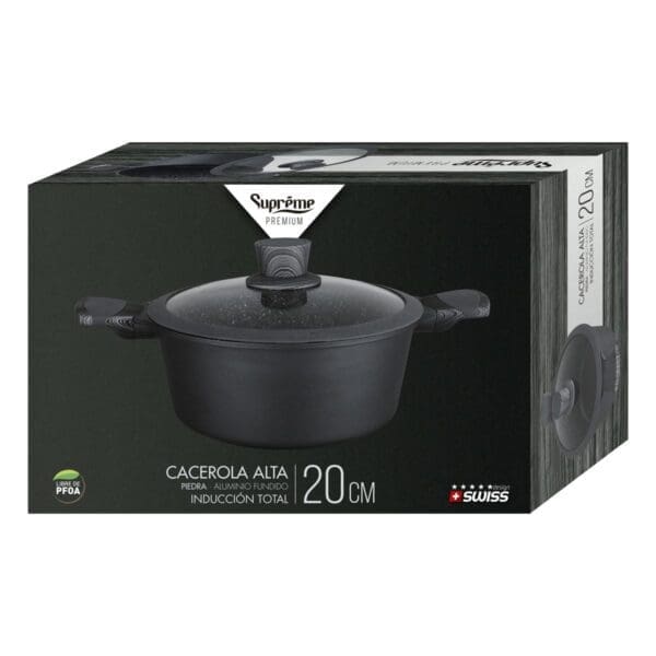 PANELA PARA INDUÇÃO DE PEDRA SUPREME ALTA 28CM - Image 2